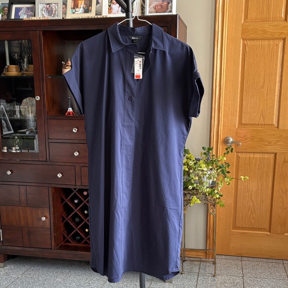 Navy Blue Reitmans - Polo Style Dress Sz Medium